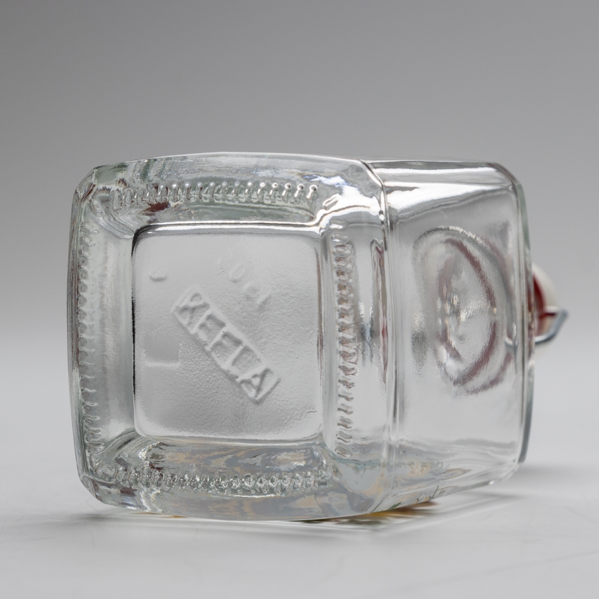 Set 1x Glasflasche und 2x Shot-Gläser klar mit Fuchs-Motiv