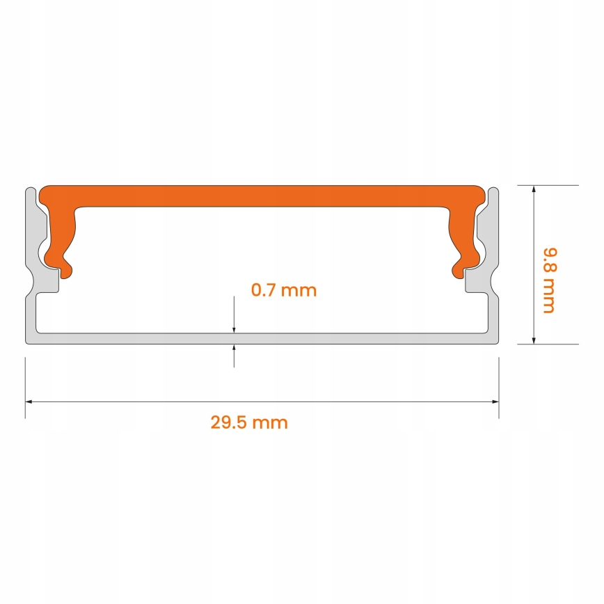 SET 1x dimmbarer RGBW-LED-Streifen NEO LITE MUSIC LED/24W/230V, 5 m, IP65, Wi‑Fi (Tuya) + 5x Einbauprofil 1 m, silber/weiß + Fernbedienung