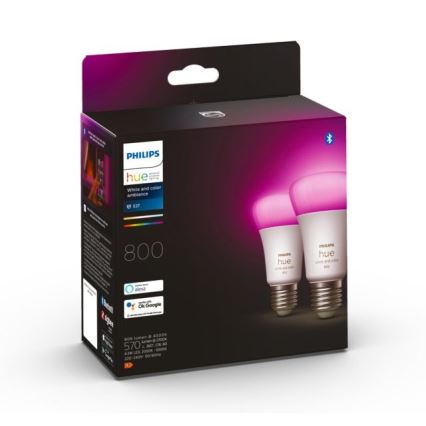 SET 2 lampadine LED dimmerabili Philips Hue White And Colour Ambiance A60 E27/6,5W/230V 2000-6500K