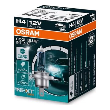 SET 2x Auto-Lampe COOL BLAU H4 P43t/60/55W/12V 5000K - Osram