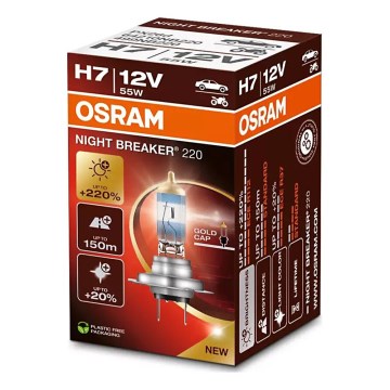 SET 2x Auto-Lampe NIGHT BREAKER H7 PX26d/55W/12V - Osram