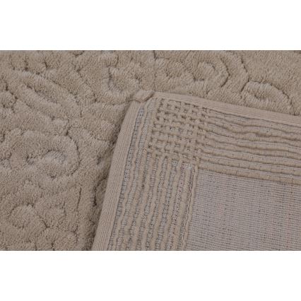 SET 2x Badezimmermatte PIANTE 60/100 cm braun