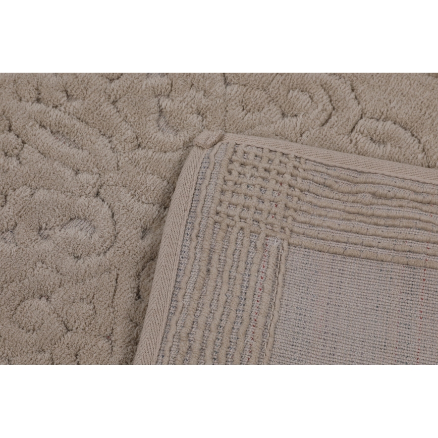 SET 2x Badezimmermatte PIANTE 60/100 cm braun