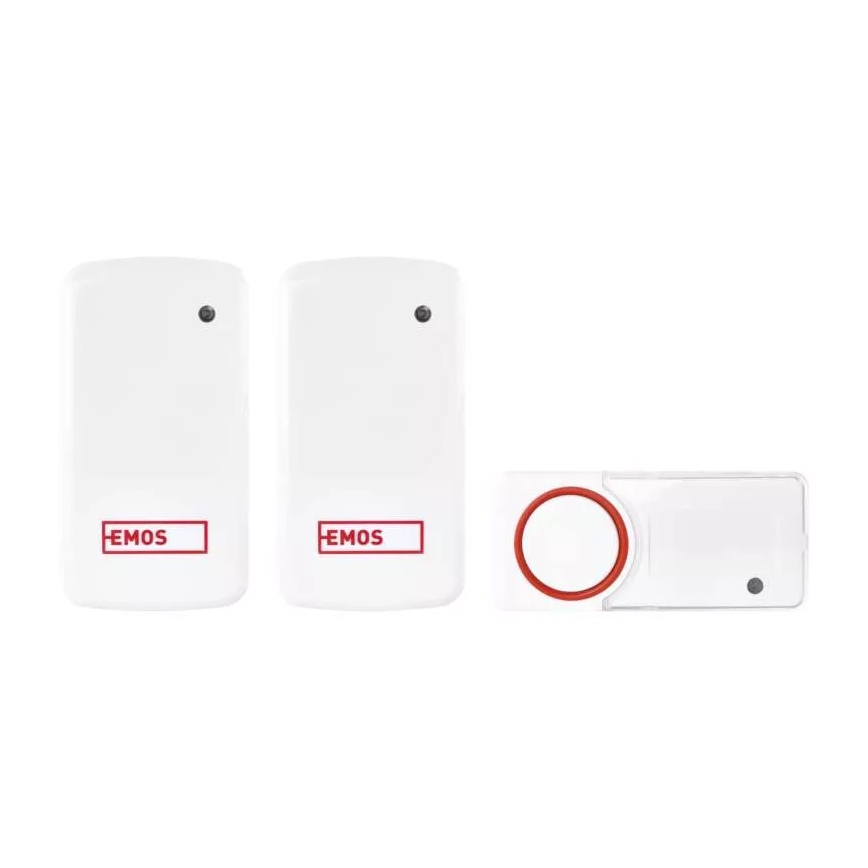 SET 2x Campanello con presa wireless 230V IP44