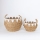 SET 2x Cestino di paglia beige/bianco 32x16,5x18/24x23,5x26 cm