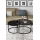 SET 2x Couchtisch BORA d 57/75 cm schwarz