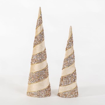 SET 2x Decorazione natalizia 40/50 cm albero
