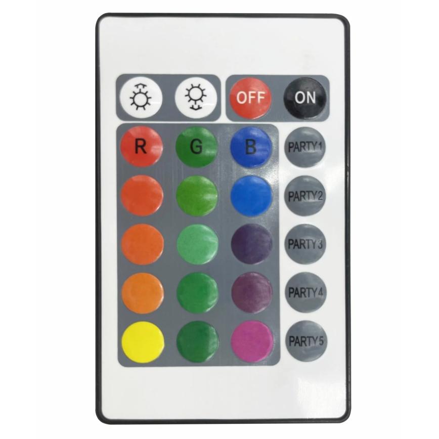 SET 2x Dimmbare, dekorative LED-RGB-Leuchte FESTA 3xAAA/4,5V + Fernbedienung