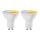 SET 2x Dimmbares Leuchtmittel (LED RGBW) MESH Smart GU10/6,5W/230V 2700-6500K - Aigostar