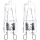 SET 2x Lampadina industriale G9/40W/230V 2700K - Aigostar