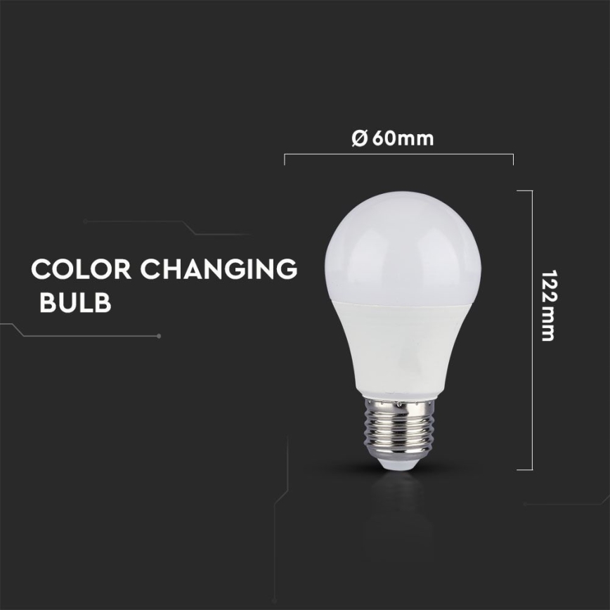 SET 2x Lampadina LED A60 E27/9W/230V 3000/4000/6400K