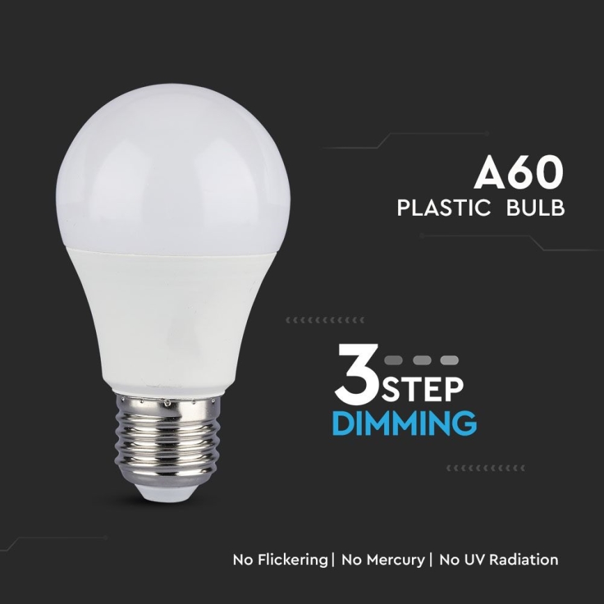 SET 2x Lampadina LED dimmerabile A60 E27/9W/230V 4000K