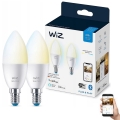SET 2x Lampadina LED dimmerabile C37 E14/4,9W/230V 2700-6500K CRI 90 Wi-Fi - WiZ