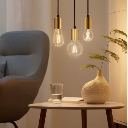 SET 2x Lampadina LED Dimmerabile FILAMENTO VINTAGE A60 E27/6,7W/230V 2700-6500K CRI 90 Wi-Fi - WiZ