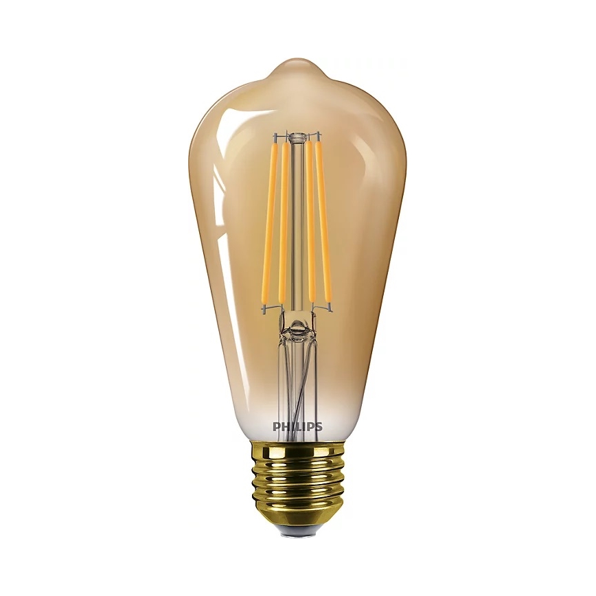 SET 2x Lampadina LED dimmerabile VINTAGE Philips ST64 E27/4,2W/230V 2200K