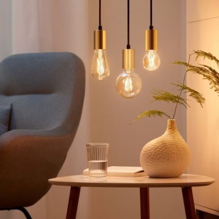 SET 2x Lampadina LED Dimmerabile VINTAGE FILAMENTO ST64 E27/6,7W/230V 2000-5000K Wi-Fi - WiZ