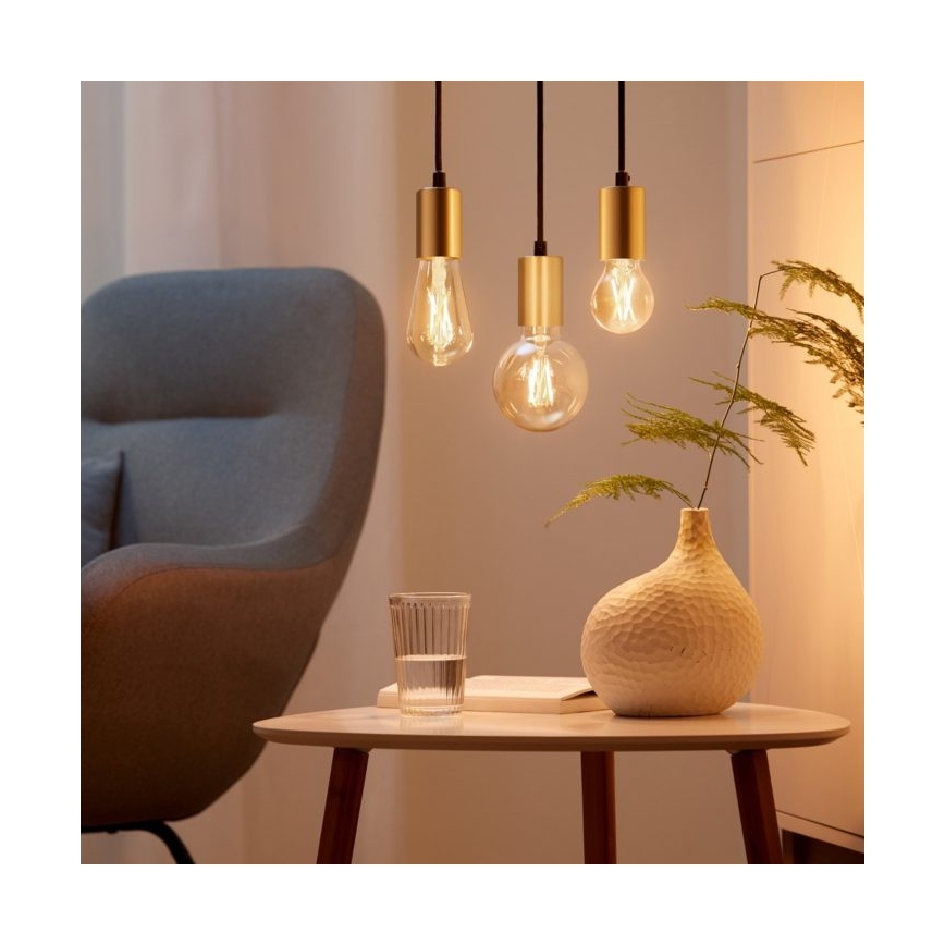 SET 2x Lampadina LED Dimmerabile VINTAGE FILAMENTO ST64 E27/6,7W/230V 2000-5000K Wi-Fi - WiZ