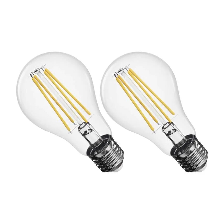 SET 2x Lampadina LED FILAMENT A60 E27/5,9W/230V 2700K