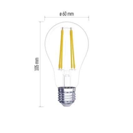 SET 2x Lampadina LED FILAMENT A60 E27/5,9W/230V 2700K