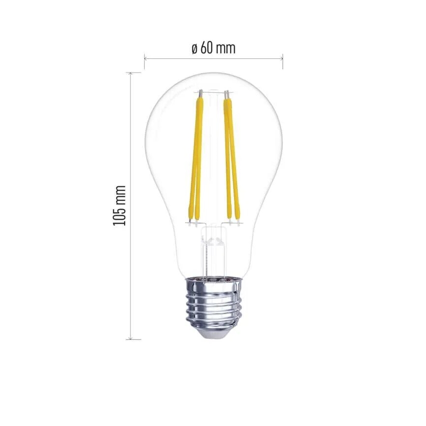 SET 2x Lampadina LED FILAMENT A60 E27/5,9W/230V 2700K