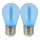 SET 2x Lampadina LED PARTY E27/0,3W/36V blu