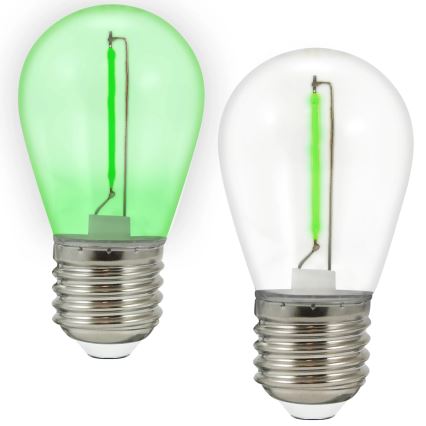 SET 2x Lampadina LED PARTY E27/0,3W/36V verde