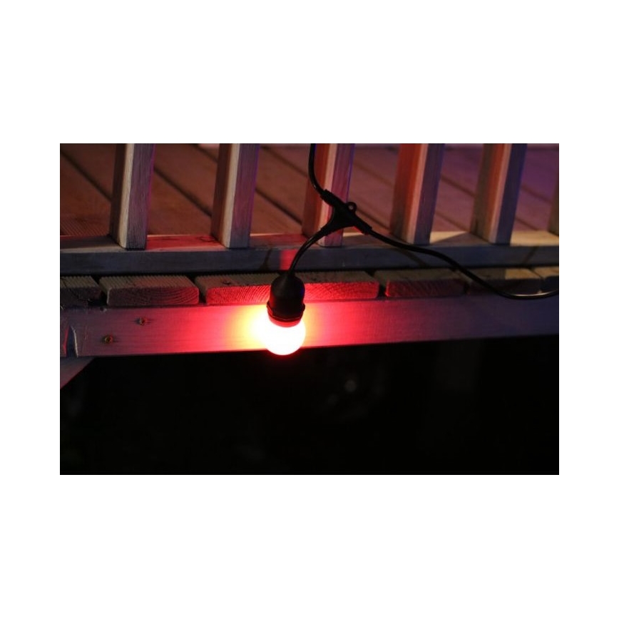 SET 2x Lampadina LED PARTY E27/0,5W/36V rossa