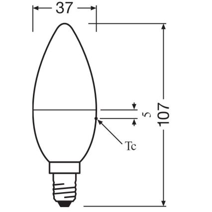 SET 2x Lampadina LED RGBW dimmerabile B38 E14/4,9W/230V 2700K + telecomando - Osram