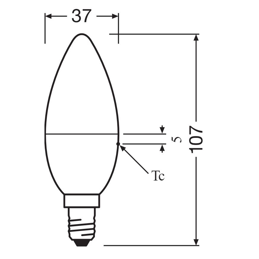 SET 2x Lampadina LED RGBW dimmerabile B38 E14/4,9W/230V 2700K + telecomando - Osram