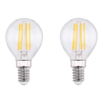 SET 2x Lampadina LED VINTAGE E14/4W/230V 2700K - Globo 10589-2K