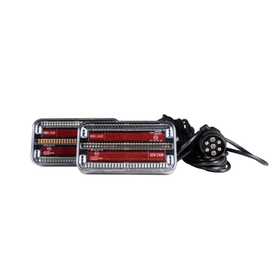 SET 2x LED-Anhängerlicht mit dynamischem Blinker LED/12-24V IP65