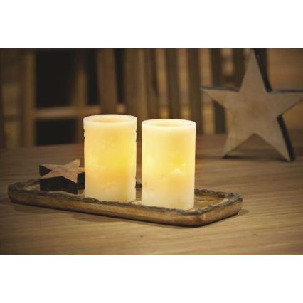 SET 2x LED Decorazioni natalizie 2xLED/2x2AA + telecomando