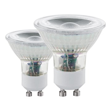 SET 2x LED Glühbirne GU10/3,4W 3000K - Eglo 11475
