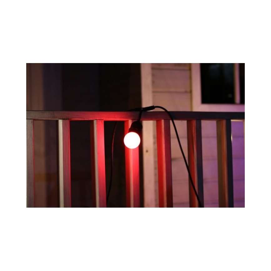 SET 2x LED-Glühbirne PARTY E27/0,5W/36V rot