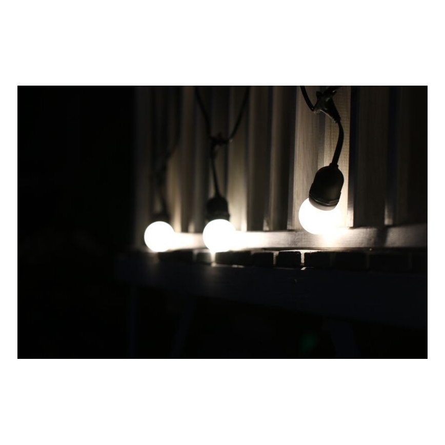SET 2x LED-Glühbirne PARTY E27/0,5W/36V weiß