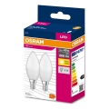 SET 2x LED-Glühlampe B38 E14/7,5W/230V 3000K - Osram