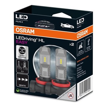 SET 2x LED Lampadine auto H8/H11/H16 PGJ19-X/8,2W/12V 6000K - Osram