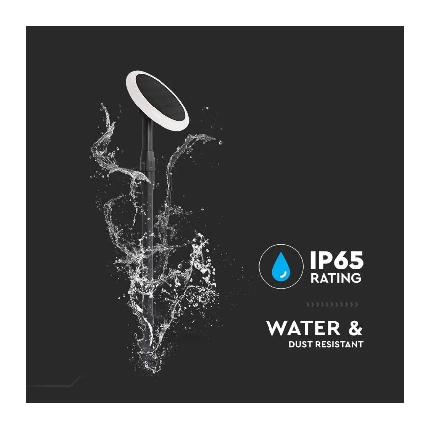 SET 2x LED verstellbare Solarlampe GARDEN LED/3W/5V 42-80 cm 4000K IP65 1000 mAh