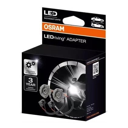 SET 2x LEDriving Adattatore H7 - Osram
