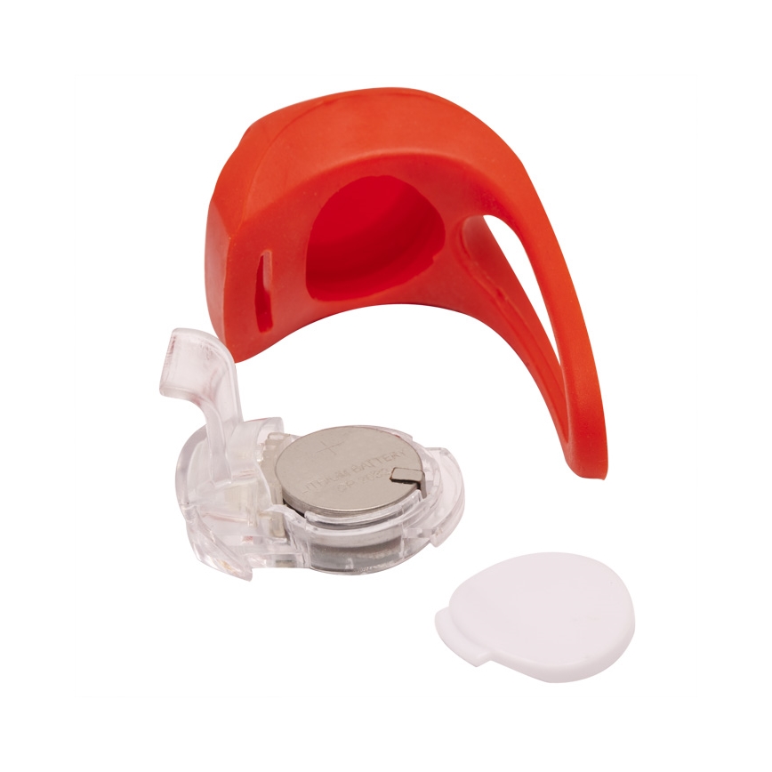 SET 2x Luce per bicicletta LED/1xCR2032 IP44 rosso/bianco