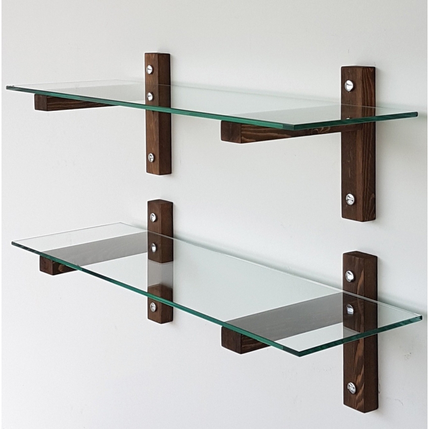 SET 2x Mensola 25x85 cm pino/limpido