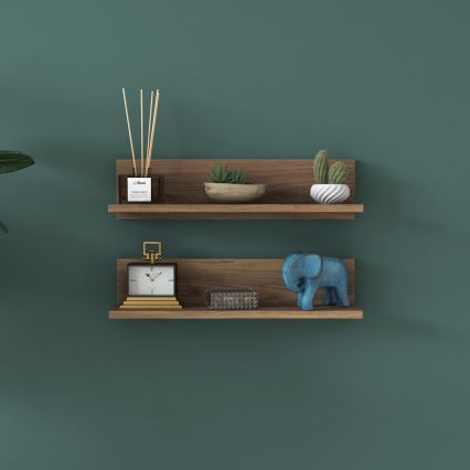 SET 2x Mensola RANI 60x15 cm marrone