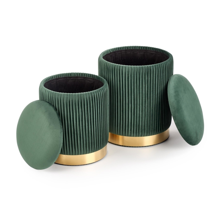 SET 2x Tabacco MONTY diametro 36/44 cm verde/oro