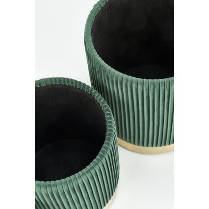 SET 2x Tabacco MONTY diametro 36/44 cm verde/oro