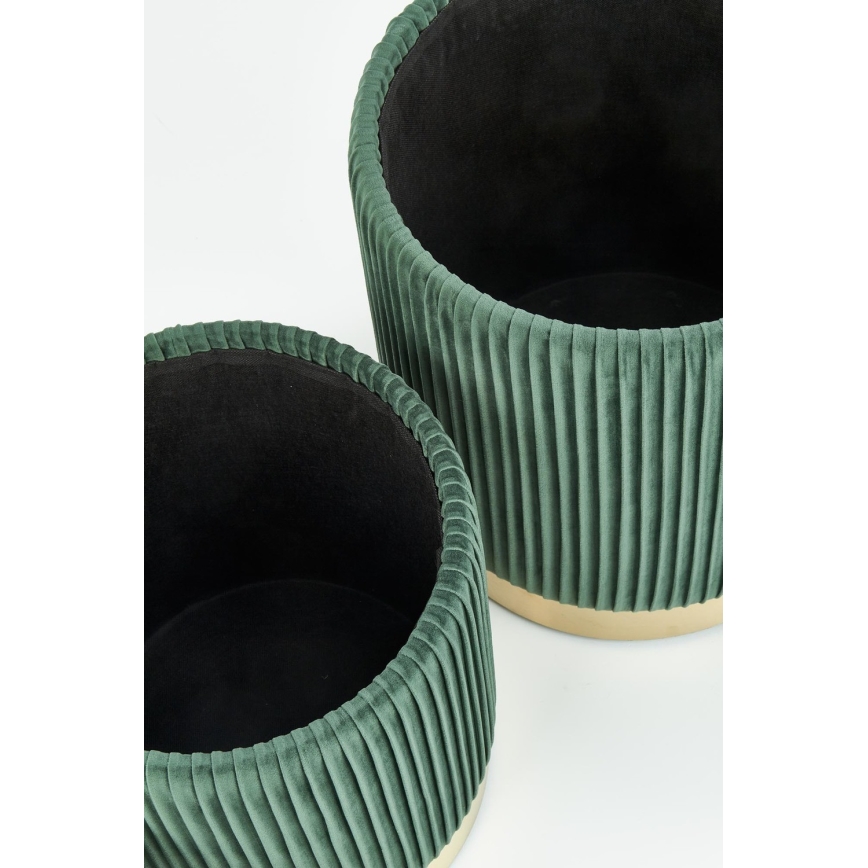 SET 2x Tabacco MONTY diametro 36/44 cm verde/oro