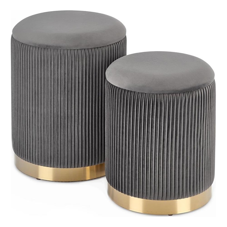 SET 2x Tabacco MONTY diametro 36/66 cm grigio/oro
