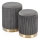 SET 2x Tabacco MONTY diametro 36/66 cm grigio/oro