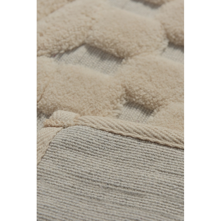 SET 2x Tappeto da bagno BAMBI 60/100 cm beige