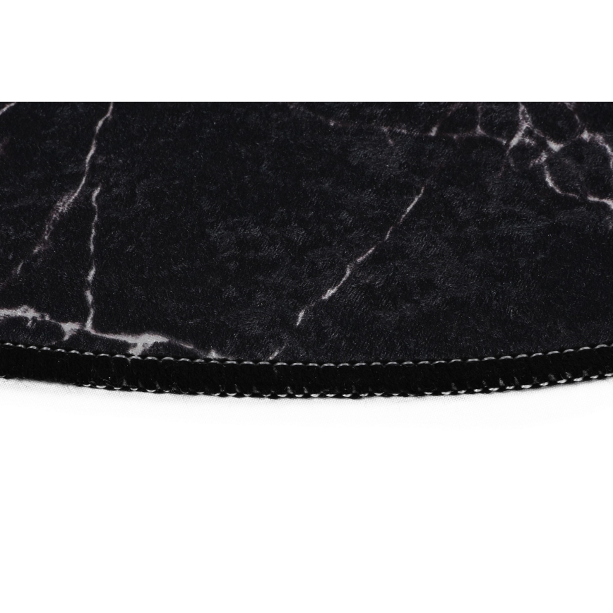 SET 2x Tappeto da bagno MARBLE 50x60/60x100 cm nero