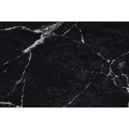 SET 2x Tappeto da bagno MARBLE 50x60/60x100 cm nero